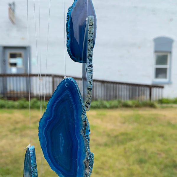 Blue Agate Windchime - The Pearl of Door County
