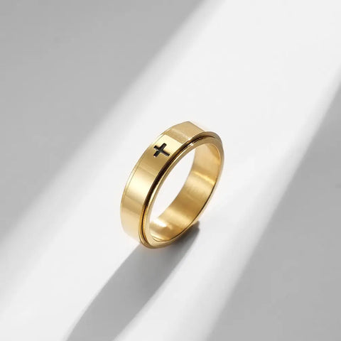 Cross Fidget Rings