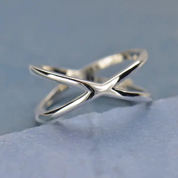 Sterling Silver Crisscross Ring